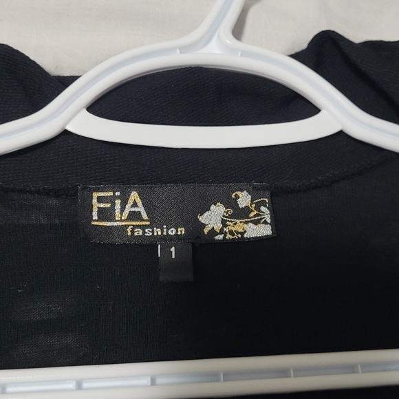 Fia Fashion Long Open Cardigan size medium-large Made in Greece - Picture 8 of 8